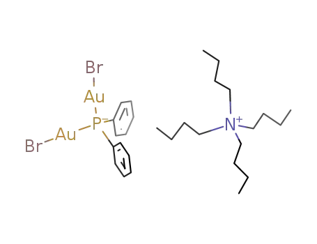 tetra(n-butyl)ammonium μ-diphenylphosphido-bis{bromogold(I)}