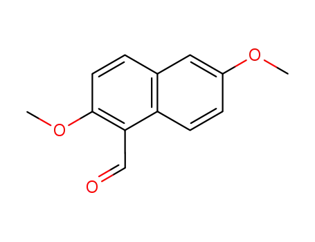 Molecular Structure of 55218-08-1 (2,6-dimethoxy-1-naphthalenecarbaldehyde)