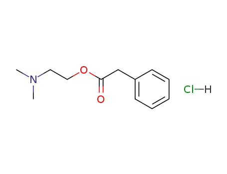 Molecular Structure of 113079-81-5 (N,N-DIMETHYLAMINOETHYL PHENYLACETATE HYDROCHLORIDE)