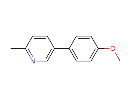 Molecular Structure of 4467-18-9 (5-(4-METHOXYPHENYL)-2-METHYLPYRIDINE)