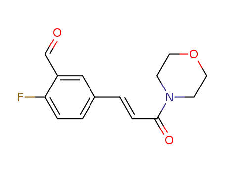 1-fluoro-2-formyl-4-(E-((1-morpholinyl)carbonyl)ethenyl)benzene