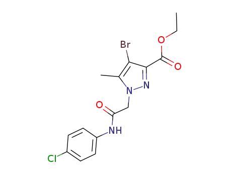 4-bromo-1-[(4-chlorophenylcarbamoyl)-methyl]-5-methyl-1H-pyrazole-3-carboxylic acid ethyl ester