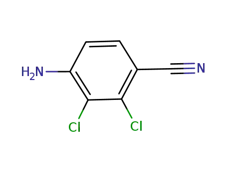 Molecular Structure of 193090-61-8 (Benzonitrile, 4-amino-2,3-dichloro-)