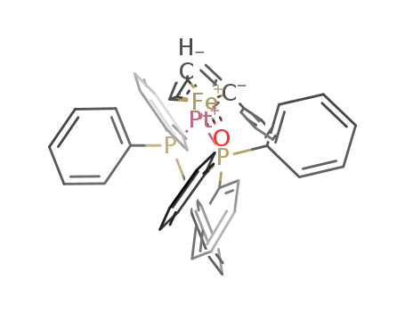 (PPh3)2Pt(μ-η1:η2α,β-C(Ph)=C=CH2)-Fe(CO)Cp