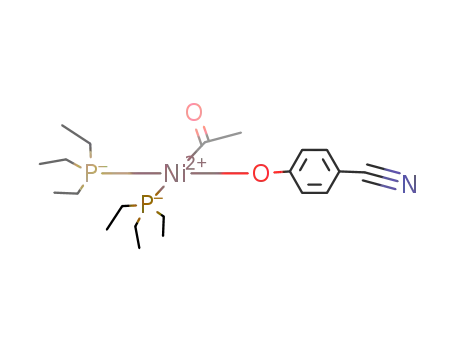 Ni(COCH<sub>3</sub>)(OC<sub>6</sub>H<sub>4</sub>CN)(P(C<sub>2</sub>H<sub>5</sub>)3)2