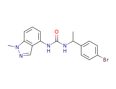N-[1-(4-bromophenyl)ethyl]-N'-(1-methyl-1H-indazol-4-yl)urea