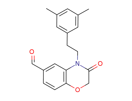 2H-1,4-Benzoxazine-6-carboxaldehyde,
4-[2-(3,5-dimethylphenyl)ethyl]-3,4-dihydro-3-oxo-