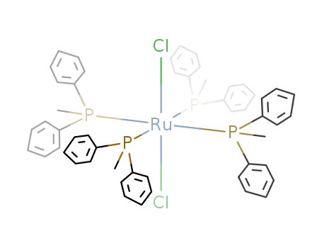 Molecular Structure of 49695-05-8 (Ruthenium, dichlorotetrakis(methyldiphenylphosphine)-)
