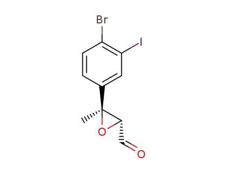 2-Oxiranecarboxaldehyde, 3-(4-bromo-3-iodophenyl)-3-methyl-,
(2R,3S)-