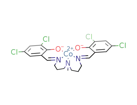 Molecular Structure of 38625-76-2 (Co((CH<sub>2</sub>)3NCHC<sub>6</sub>H<sub>2</sub>Cl<sub>2</sub>O)2NCH<sub>3</sub>)