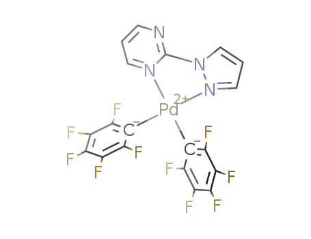 Molecular Structure of 438037-59-3 (Pd(C<sub>6</sub>F<sub>5</sub>)2(pzpm))
