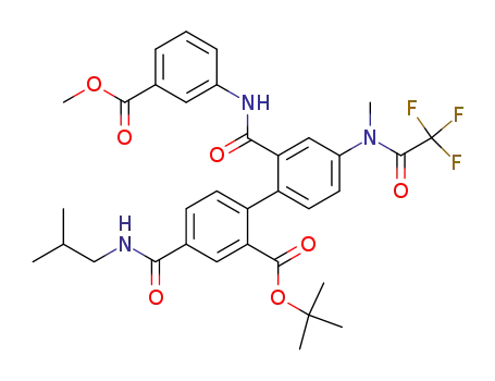 tert-butyl 4-(isobutylamino)carbonyl-2'-{[3-(methoxycarbonyl)phenyl]amino}carbonyl-4'-[methyl(trifluoroacetyl)amino]biphenyl-2-carboxylate