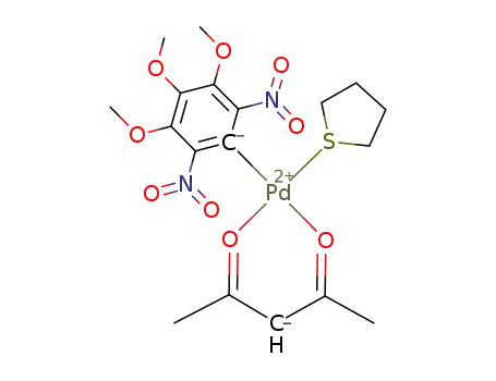 Pd((CH<sub>3</sub>O)3(NO<sub>2</sub>)2C<sub>6</sub>)((CH<sub>3</sub>CO)2CH)(C<sub>4</sub>H<sub>8</sub>S)