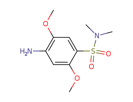 Molecular Structure of 57233-75-7 (Benzenesulfonamide, 4-amino-2,5-dimethoxy-N,N-dimethyl-)