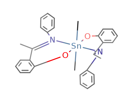 (CH<sub>3</sub>)2Sn(OC<sub>6</sub>H<sub>4</sub>CCH<sub>3</sub>NC<sub>6</sub>H<sub>5</sub>)2