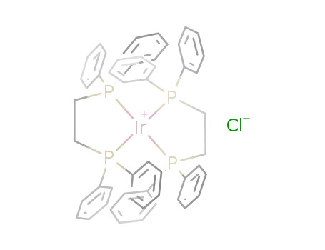 Ir((C<sub>6</sub>H<sub>5</sub>)2PCH<sub>2</sub>CH<sub>2</sub>P(C<sub>6</sub>H<sub>5</sub>)2)2<sup>(1+)</sup>*Cl<sup>(1-)</sup>=Ir((C<sub>6</sub>H<sub>5</sub>)2PCH<sub>2</sub>CH<sub>2</sub>P(C<sub>6</sub>H<sub>5</sub>)2)2Cl