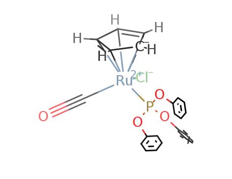 C<sub>5</sub>H<sub>5</sub>Ru(CO)(P(OC<sub>6</sub>H<sub>5</sub>)3)Cl