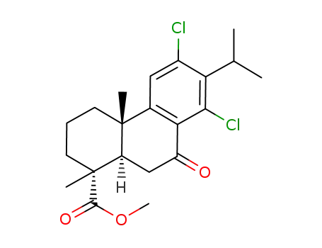 13-isopropyl-12,14-dichloro-7-oxopodocarpe-8,11,13-triene-15-carboxylic acid methyl ester