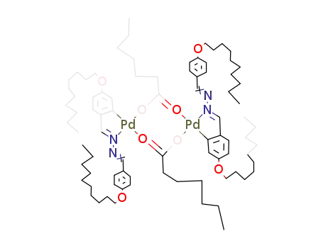{Pd(H21C10OC6H3CH=NN=CHC6H4OC10H21)(μ-O2CC6H13)}2