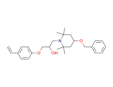 Molecular Structure of 165805-87-8 (1-(3-[4-Vinylphenoxy]-2-hydroxypropyl)-4-benzyloxyl-2,2,6,6-tetramethylpiperidine)