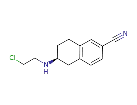 2-Naphthalenecarbonitrile, 6-[(2-chloroethyl)amino]-5,6,7,8-tetrahydro-,
(6S)-