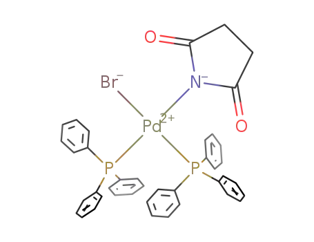 Molecular Structure of 251567-28-9 (BROMOBIS(PH3P)(N-SUCCINIMIDE)PD(II))