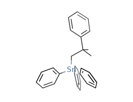 Molecular Structure of 27490-25-1 (Stannane, (2-methyl-2-phenylpropyl)triphenyl-)