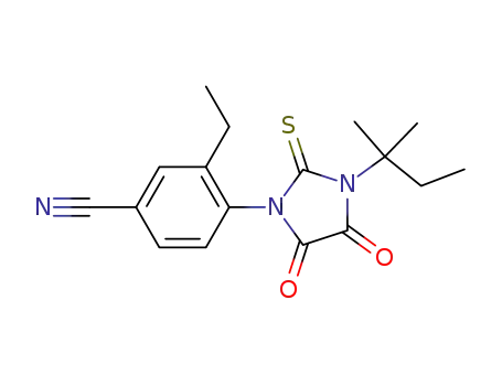 4-[3-(1,1-dimethyl-propyl)-4,5-dioxo-2-thioxo-imidazolidin-1-yl]-3-ethyl-benzonitrile