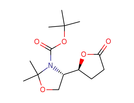 (4S,2'S)-2,2-dimethyl-4-(5-oxotetrahydrofuran-2-yl)oxazolidine-3-carboxylic acid tert-butyl ester