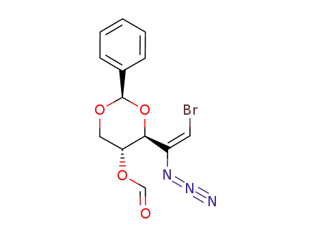 (1E)-2-azido-3,5-O-benzylidene-1-bromo-1,2-dideoxy-4-O-formyl-D-erythro-pent-1-enitol