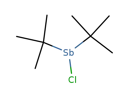 Molecular Structure of 4718-00-7 (di-tert-butylantimony chloride)