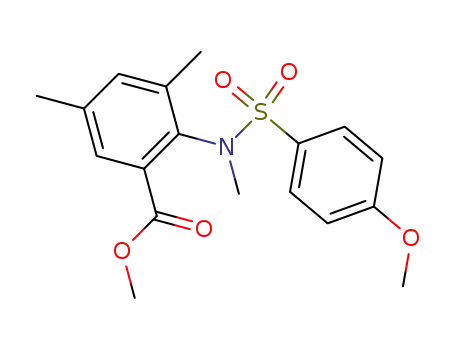2-[(4-Methoxy-benzenesulfonyl)-methyl-amino]-3,5-dimethyl-benzoic acid methyl ester