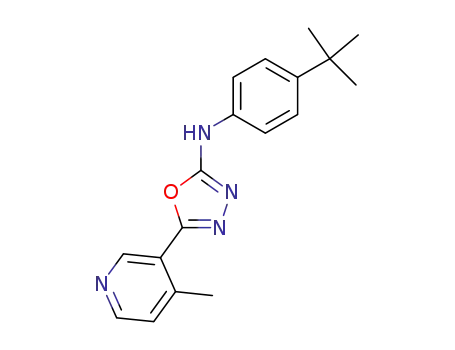 (4-<i>tert</i>-butyl-phenyl)-[5-(4-methyl-pyridin-3-yl)-[1,3,4]oxadiazol-2-yl]-amine