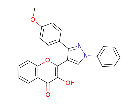 3-hydroxy-2-[1'-phenyl-3'-(4''-methoxyphenyl)-4'-pyrazolyl]-4-oxo-4H-1-benzopyran
