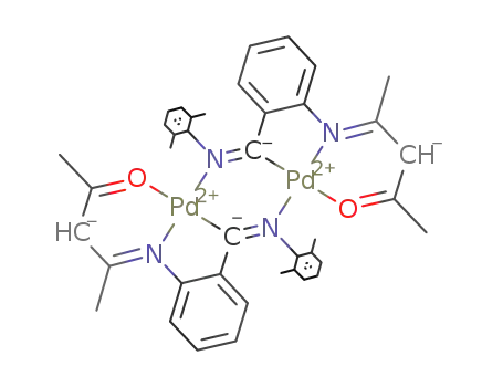 [Pd(μ-N,C,N',O-N(C6H3Me2-2,6)(=CC6H4(NC(Me)CHC(Me)O)-2))]2