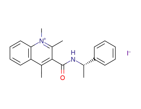 (13S)-1,2,4-trimethyl-3-(N-α-methylbenzylcarbamoyl)quinolinium iodide