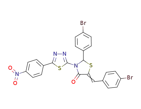 C<sub>24</sub>H<sub>14</sub>Br<sub>2</sub>N<sub>4</sub>O<sub>3</sub>S<sub>2</sub>