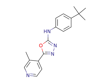 (4-<i>tert</i>-butyl-phenyl)-[5-(3-methyl-pyridin-4-yl)-[1,3,4]oxadiazol-2-yl]-amine