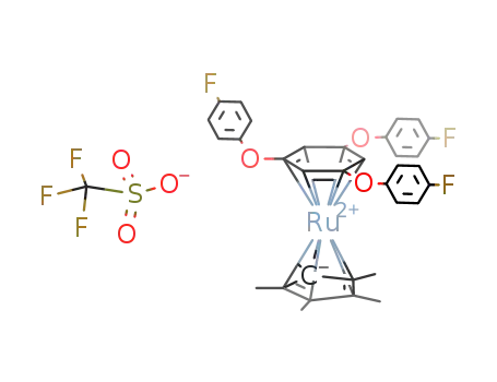 [(pantamethylcyclopentadienyl)Ru(η(6)-1,3,5-tris(4-fluorophenoxy)benzene)]OSO2CF3