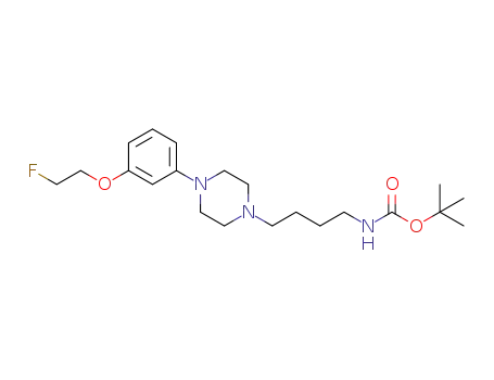 N-t-butoxycarbonyl-4-(3-(2-fluoroethoxy)phenyl)piperazin-1-ylbutanamine