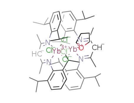 ([N,N-2,6-diisopropylphenyl-2,4-pentanediimine(1-)]YbCl(μ-Cl)3[N,N-2,6-diisopropylphenyl-2,4-pentanediimine(1-)](THF))