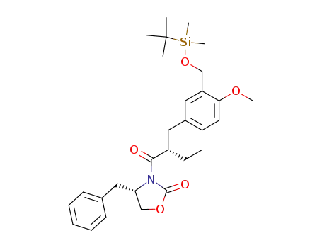 (S)-4-Benzyl-3-{(S)-2-[3-(tert-butyl-dimethyl-silanyloxymethyl)-4-methoxy-benzyl]-butyryl}-oxazolidin-2-one