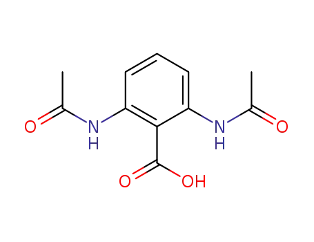 Molecular Structure of 7758-61-4 (2,6-Diacetamidobenzoic acid)