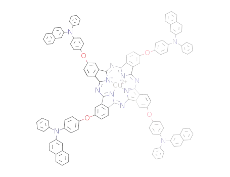 2,3-tetrakis[4-(N-2-naphthyl-N-phenylamino)phenoxy]phthalocyaninato copper