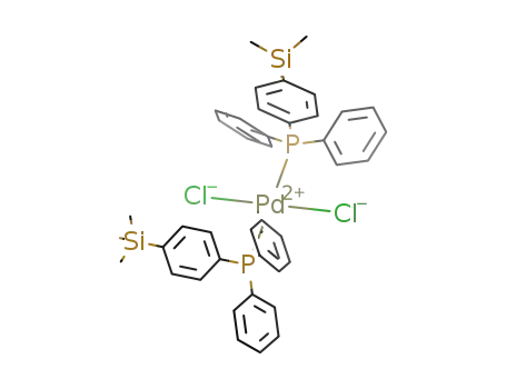 trans-PdCl<sub>2</sub>(diphenyl(4-trimethylsilylphenyl)phosphine)2