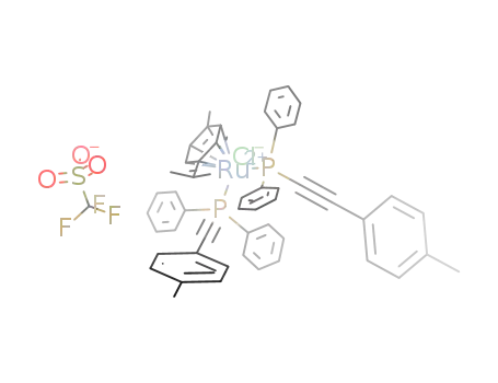 [(η6-p-cymene)RuCl(PPh2CCC6H4-4-CH3)2]O3SCF3