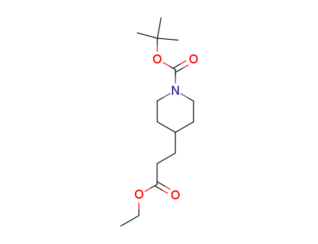 tert-Butyl 4-(3-ethoxy-3-oxopropyl)piperidine-1-carboxylate 301232-45-1