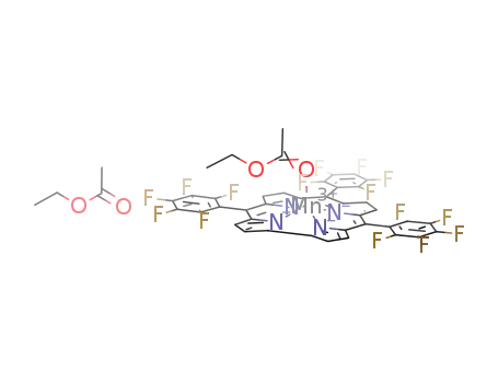 Mn(5,10,15-tris(pentafluorophenyl)corrole<sup>(3-)</sup>)EtOAc*EtOAc