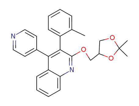 2-[(2,2-dimethyl-1,3-dioxolan-4-yl)methoxy]-3-(2-methylphenyl)-4-(pyridin-4-yl)quinoline