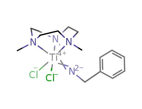 Molecular Structure of 906666-45-3 (Ti(NCH<sub>2</sub>Ph)(1,4,7-trimethyltriazacyclononane)Cl<sub>2</sub>)